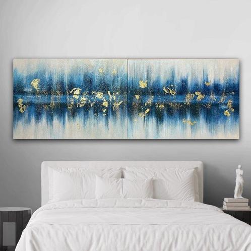 Cornelio Reut - Diamante Blu (Dittico compreso di telaio)XXL, Antiek en Kunst, Kunst | Schilderijen | Modern