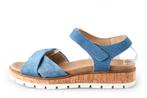 Feyn Sandalen in maat 40 Blauw | 10% extra korting, Kleding | Dames, Schoenen, Feyn, Sandalen of Muiltjes, Zo goed als nieuw, Verzenden