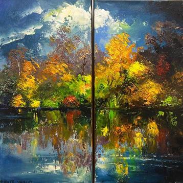 Pentti Vainio (XXI) - Autumnal Reflections – Diptych