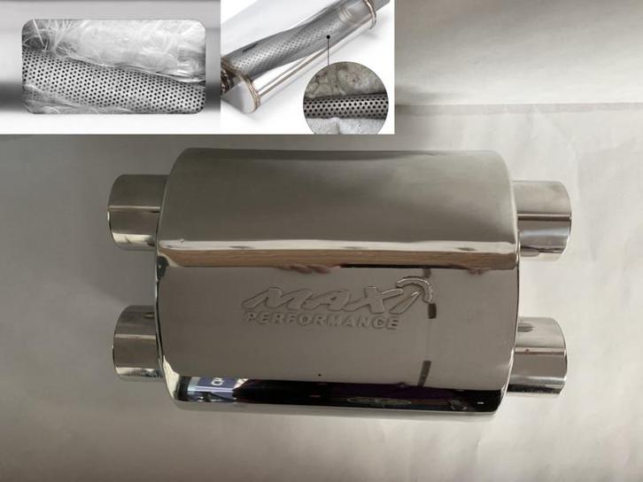 MAX Ultra Straight Flo Performance polished rvs uitlaat, Autos : Pièces & Accessoires, Autres pièces automobiles, Enlèvement ou Envoi