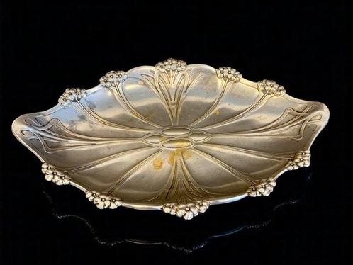 Bol - 1910s - Laiton nickelé - Art nouveau / Jugendstil, Antiek en Kunst, Kunst | Designobjecten