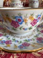 FD Chauvigny - Koffieservies (21) - Juego de café floral con, Antiek en Kunst