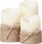 2dekans | ODADDY® LED Kaarsen Met Bewegende Vlam – Set 3, Ophalen of Verzenden, Nieuw