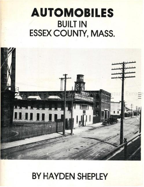 AUTOMOBILES BUILT IN ESSEX COUNTY, MASSACHUCHETS, Livres, Autos | Livres