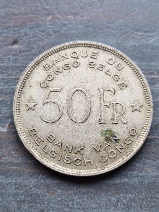 Belgisch-Congo. 50 Francs 1944 (Zonder minimumprijs), Postzegels en Munten, Munten | Nederland