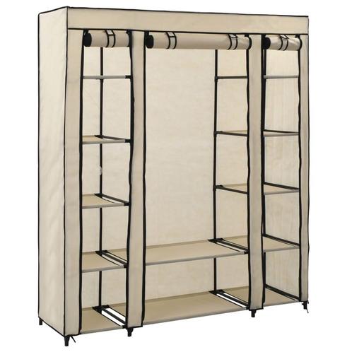 vidaXL Kledingkast met vakken en stangen 150x45x176 cm stof, Huis en Inrichting, Kasten | Kleerkasten, Nieuw, Verzenden
