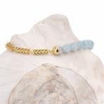 Zonder minimumprijs - Armband Verguld Aquamarijn - Diamant -