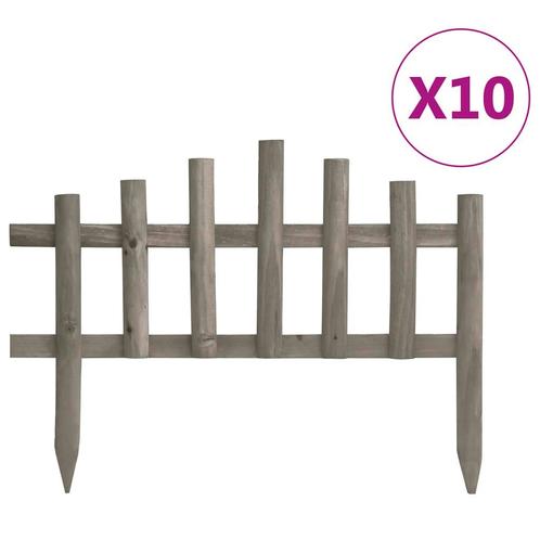 vidaXL Gazonranden 10 st 4,4 m vurenhout, Tuin en Terras, Bielzen en Borduren, Nieuw, Verzenden