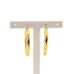 Gouden wokkel oorringen | Ø 40,5 mm (wokkels) (wokkels), Handtassen en Accessoires, Oorbellen, Ophalen of Verzenden, Gebruikt
