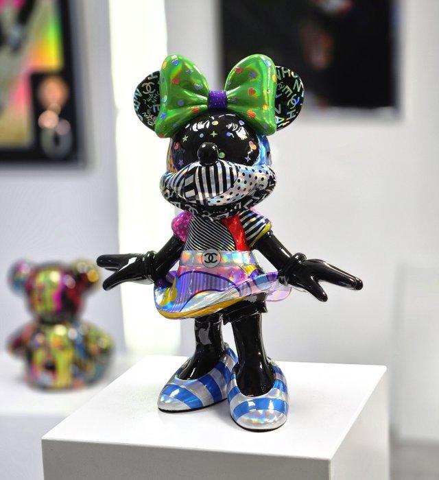 Patryk Konrad - Minnie Mouse Pop Art Sculpture: Holographic, Antiek en Kunst, Kunst | Designobjecten