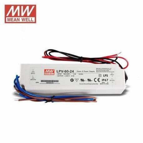 Led Driver 24VDC 60W IP67 (niet dimbaar), Tuin en Terras, Buitenverlichting, Nieuw, Led, Netvoeding, Verzenden