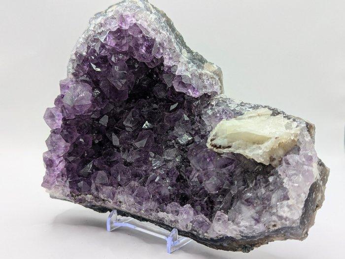 Amethist zonder reserve Geode- 1407 g - (1), Verzamelen, Mineralen en Fossielen