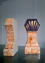 s.a. la majolique wasmuel - Vase balustre (2) - Faience, Antiek en Kunst