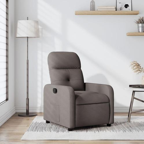 vidaXL Fauteuil verstelbaar stof taupe, Huis en Inrichting, Fauteuils, Nieuw, Verzenden
