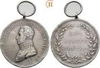 Zilver medaille unsigniert Schuetzenpraemie o J Preussen..., Postzegels en Munten, Penningen en Medailles, Verzenden