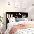 vidaXL Armoire de tête de lit Noir 120x19x103,5 cm, Maison & Meubles, Chambre à coucher | Lits, Neuf, Verzenden