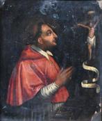 École Anversoise (XVI-XVII) - Portrait Saint Charles, Antiek en Kunst