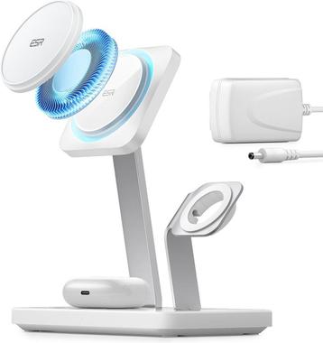 ESR HaloLock 3 in 1 Draadloze MagSafe Oplader 24W - voor, Télécoms, Verzenden