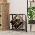 vidaXL Wijnrek Artisan Eiken 51x18x52,5 cm Houten Afwerking, Huis en Inrichting, Verzenden, Nieuw