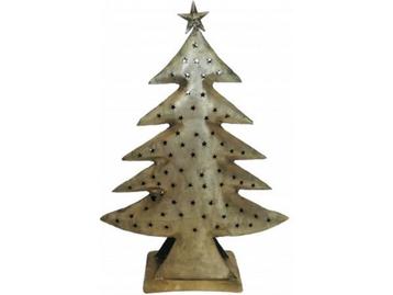 Veiling - Xmas tree antique gold H66cm (6x) beschikbaar voor biedingen