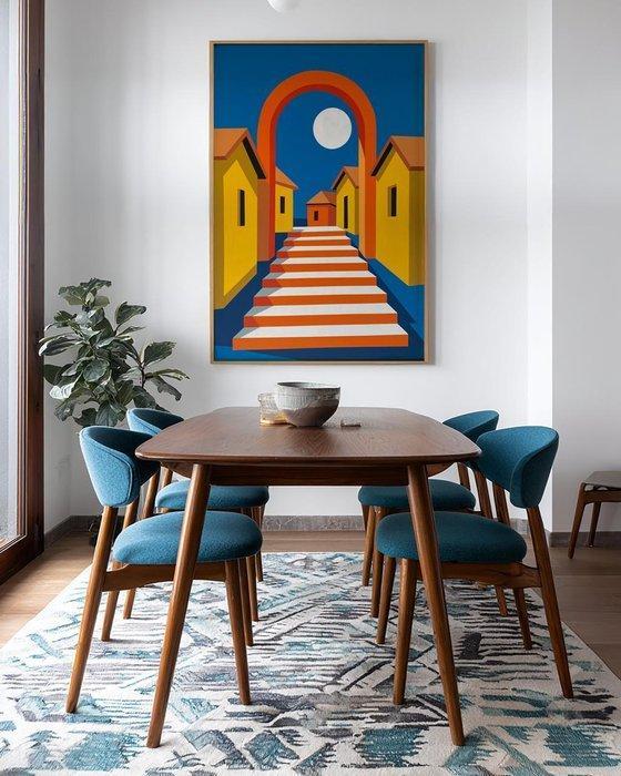 Nelson F. León - Bajo el Arco de la Noche XL- (NO Reserve), Antiquités & Art, Art | Peinture | Moderne