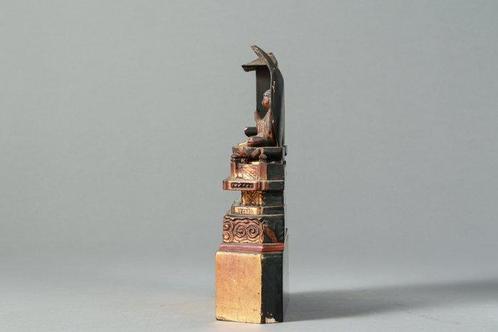 Buddhist Altar – One-Pagoda Flanked by Two Buddhas - Three, Antiek en Kunst, Antiek | Overige Antiek