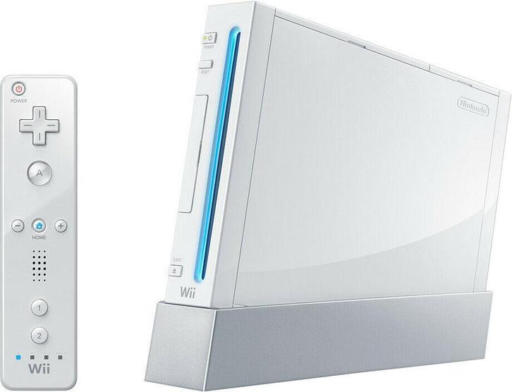 Nintendo Wii Wit-Standaard (Wii) Gebruikt, Games en Spelcomputers, Spelcomputers | Nintendo Wii, Ophalen of Verzenden
