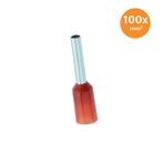 Adereindhuls Geïsoleerd 1mm² Rood 100 stuks, Auto-onderdelen, Ophalen of Verzenden, Nieuw