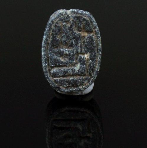 Oud-Egyptisch Speksteen Scarabee ter nagedachtenis aan, Verzamelen, Mineralen en Fossielen
