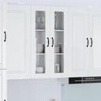 vidaXL Keuken Kast Hoogglans wit 60 x 31 x 100 cm Bewerkt, Verzenden