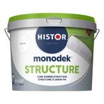 Histor Monodek Structure - Structuurverf Wit 10L, Doe-het-zelf en Bouw, Verf, Beits en Lak, Nieuw, Wit, Verzenden