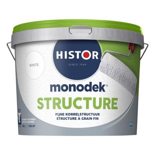 Histor Monodek Structure - Structuurverf Wit 10L, Doe-het-zelf en Bouw, Verf, Beits en Lak, Wit, Nieuw, Verzenden