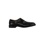 TESTONI Double Monk Shoes Buckle Black Lux Calf 8 UK - 42 IT, Kleding | Heren, Schoenen, Nieuw