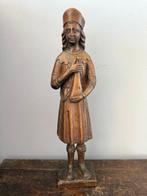 sculptuur, Antiek houten beeld / ornament - 52 cm - Hout -, Antiek en Kunst