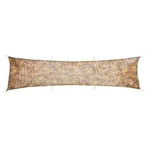 vidaXL Camouflagenet met opbergzak 613x138 cm zandkleurig, Sport en Fitness, Schietsport-accessoires, Nieuw, Verzenden