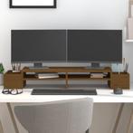 vidaXL Monitorstandaard 100x27,5x15 cm massief grenenhout, Computers en Software, Verzenden, Nieuw