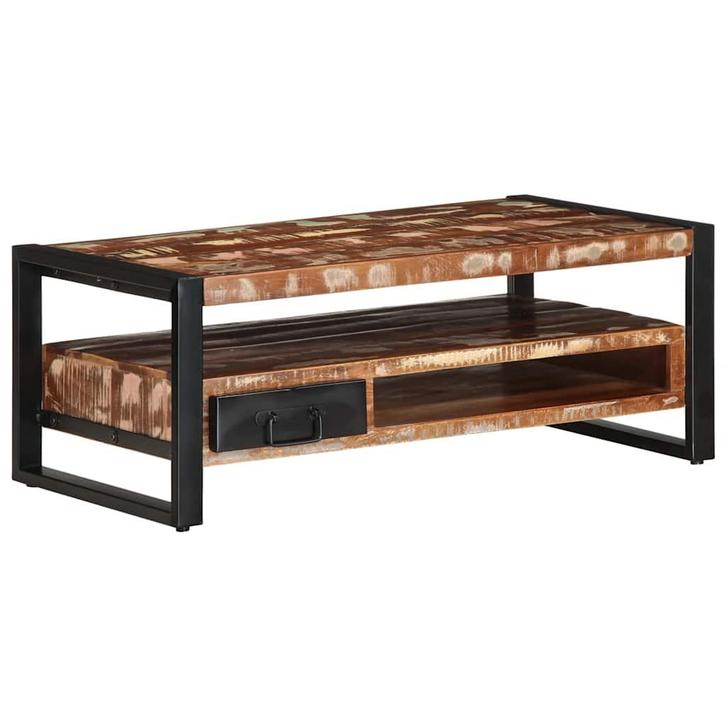 vidaXL Salontafel 90x50x36 cm massief gerecycled hout, Huis en Inrichting, Tafels | Salontafels, Nieuw, Verzenden