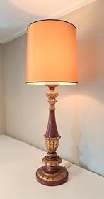 Lampe de table - Lampe ancienne - bois - hauteur 87 cm !