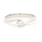 Sans Prix de Réserve - Bague - 18 carats Or blanc - 0.15ct., Handtassen en Accessoires, Ringen, Nieuw