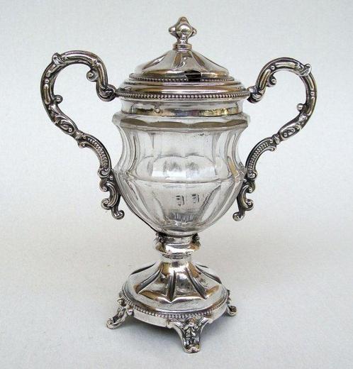 Antique Mustard Pot/Caviar Server - Paris 1880 - 950 silver, Antiquités & Art, Antiquités | Argent & Or