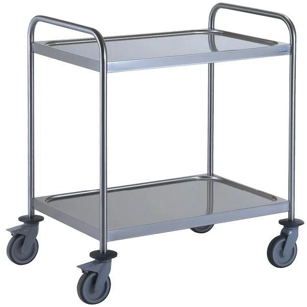 Serveerwagen | RVS | 2 Niveaus (900x500) | Wielen (Geremd), Zakelijke goederen, Horeca | Keukenapparatuur, Nieuw in verpakking