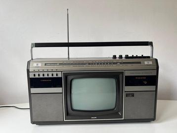 Philips - COMBI TC-10 -rare 80s radio/TV- Radio portable beschikbaar voor biedingen