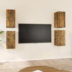 vidaXL Tv-meubelen 4 st 30,5x30x60 cm bewerkt hout gerookt, Nieuw, Verzenden