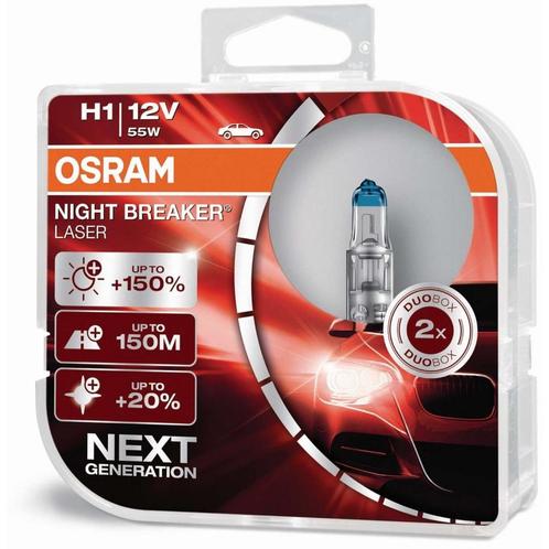 Osram H1 Night Breaker Laser +150% 64150NL Autolampen, Autos : Pièces & Accessoires, Éclairage, Enlèvement ou Envoi
