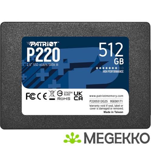 Patriot Memory P220 512GB 2.5  SATA III, Computers en Software, Harde schijven, Nieuw, Verzenden