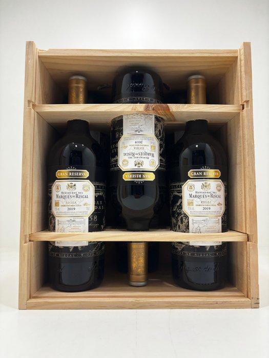 2019 Marqués de Riscal (Incl. OWC) - Rioja Gran Reserva - 6, Verzamelen, Wijnen