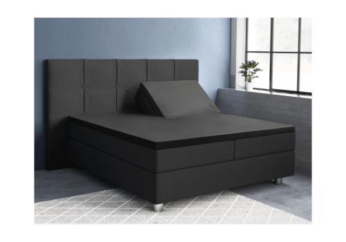 PRIMAVIERA DELUXE Splittopper Satijn Hoeslaken Zwart, Huis en Inrichting, Slaapkamer | Beddengoed