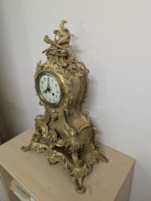 Pendule Rococo stijl Brons - 1850-1900 - Rococo stijl, Antiquités & Art, Antiquités | Horloges