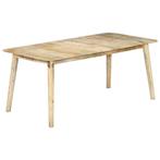 vidaXL Eettafel 180x90x76 cm massief mangohout, Huis en Inrichting, Verzenden, Nieuw