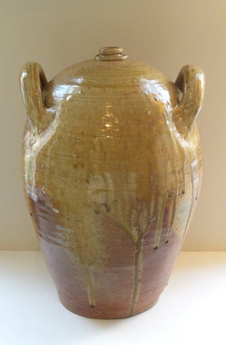 Kruik - Aardewerk, Glazuur - Antieke oliekruik, Antiek en Kunst, Antiek | Glaswerk en Kristal